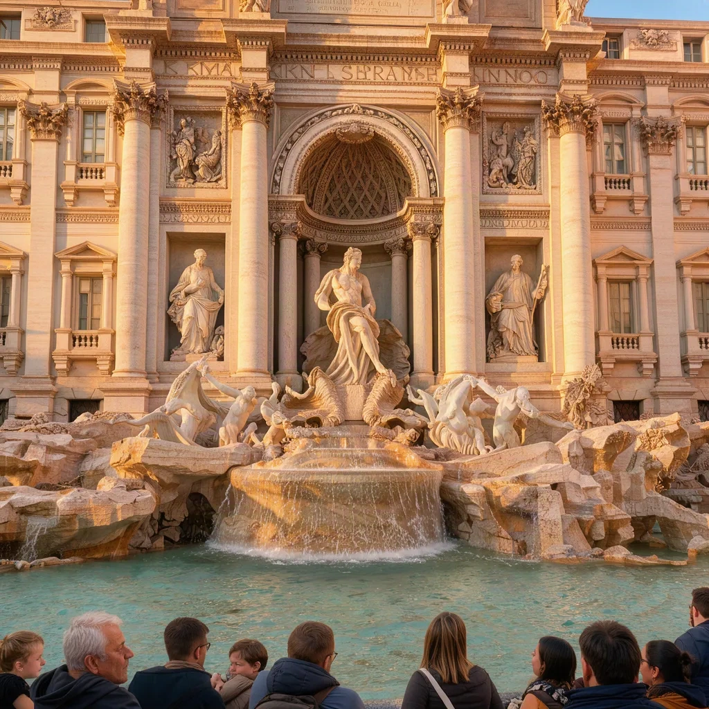 Fontaine de Trevi à Rome
