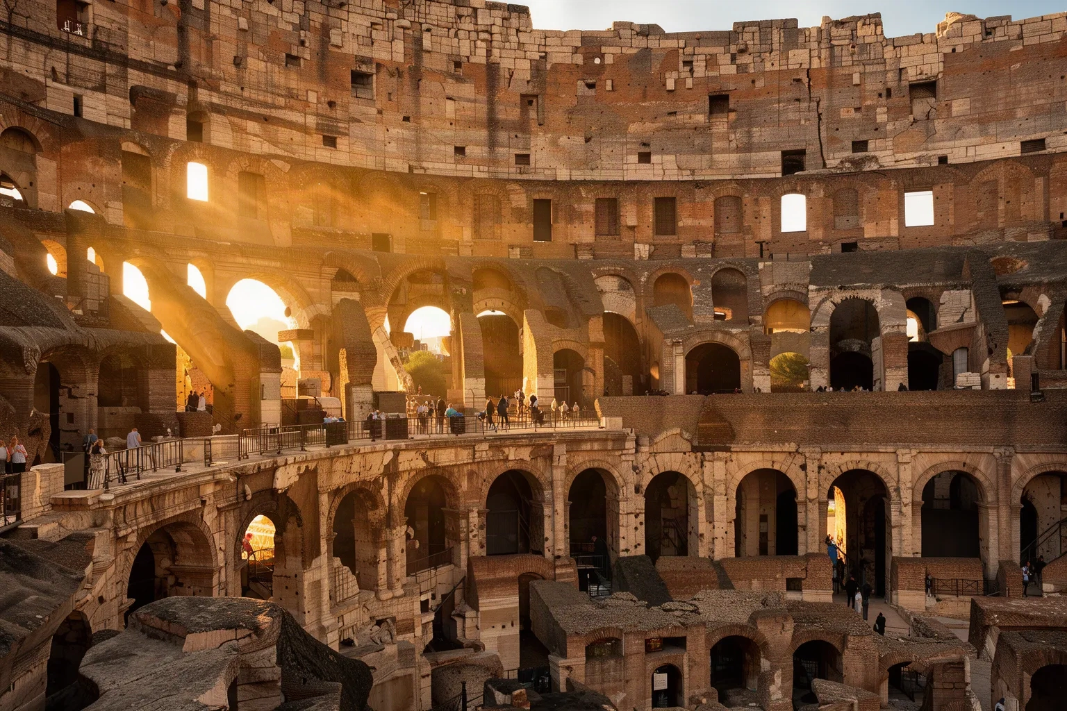 Intérieur du Colisée à Rome
